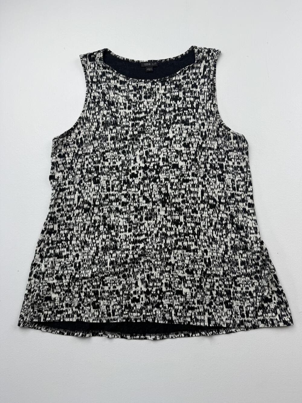 J. Jill Wearever Tank Top Womens M Black Round Neck Sleeveless Tunic Top Jersey